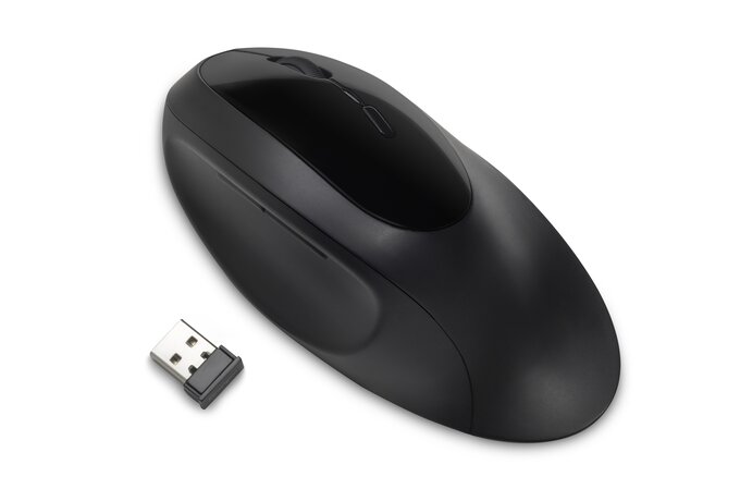 Mouse ergonomic Kensington ProFit Ergo, conexiune wireless sau bluetooth, negru